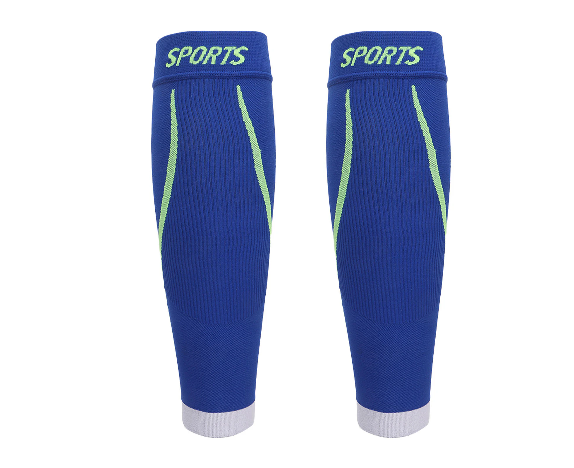 Calf Compression Sleeves Footless Leg Compression Sleeve Splint For Sports Running Dark Blue