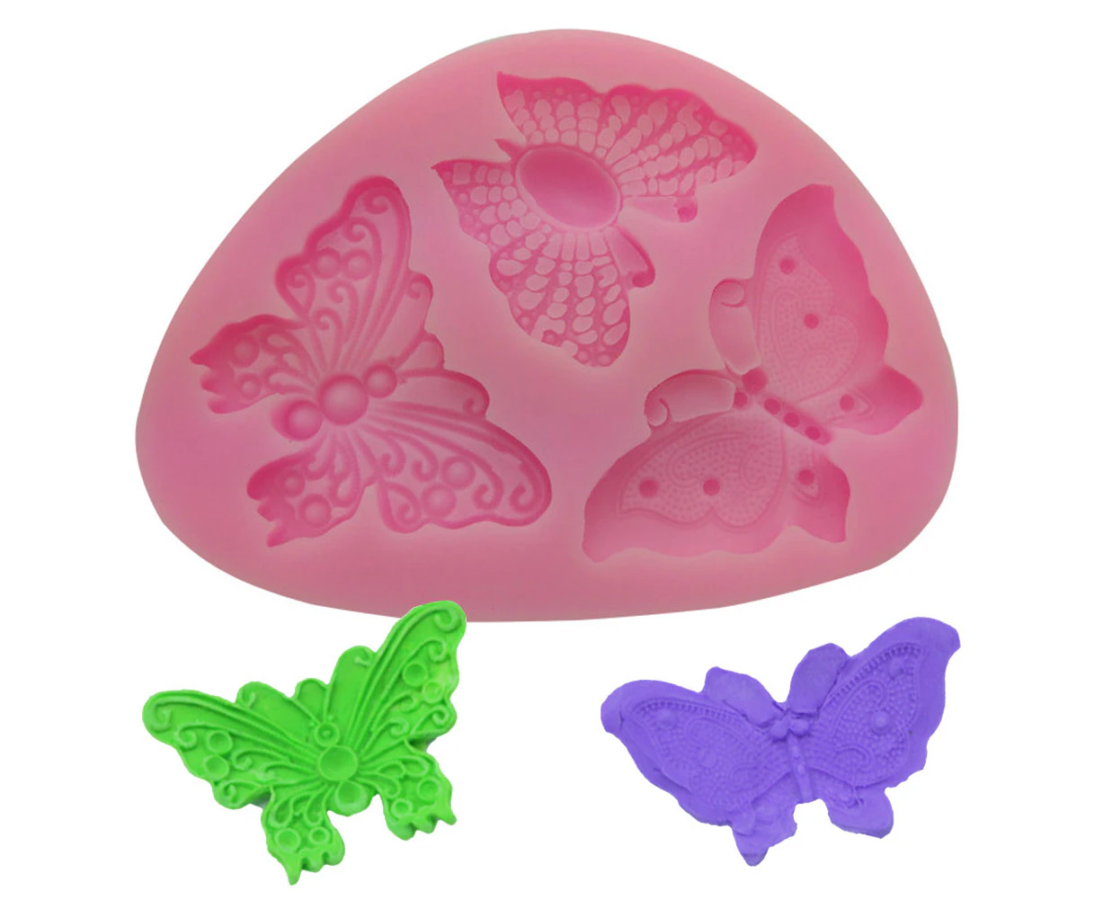 DIY Silicone Cake Mold Butterfly-Shape Mould Decorating Tool for Baking Fondant Cupcake Desser