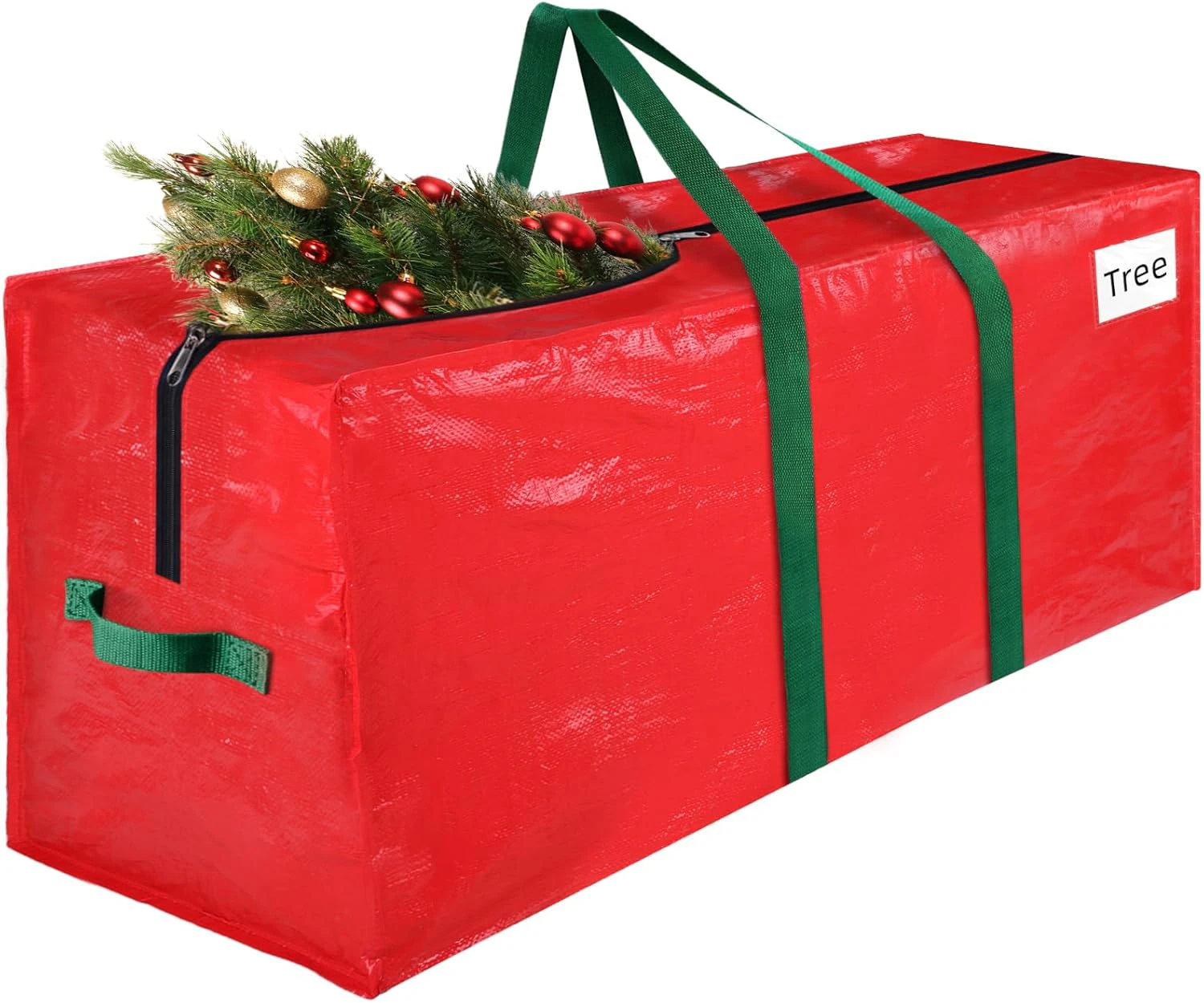 Christmas Tree Storage Bag 9 Ft, Durable & Waterproof Xmas Holiday Tree Bag with Handles, Tag Pocket, Artificial Christmas Tree Storage Box, Chri