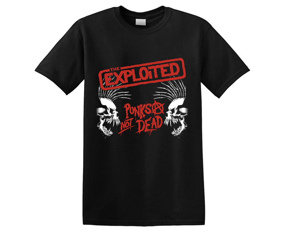 THE EXPLOITED - 'Punks Not Dead / Skulls' T-Shirt