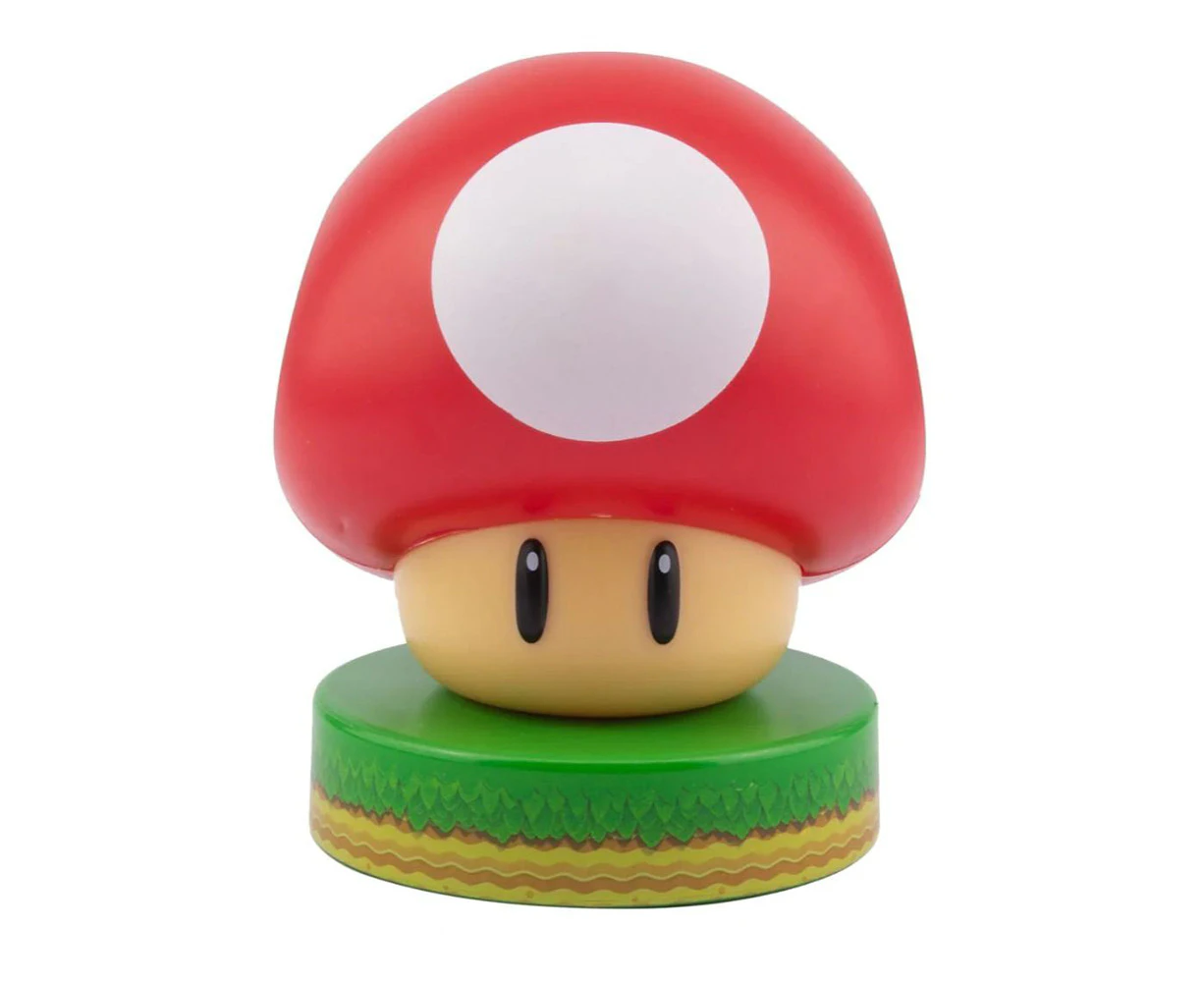 Nintendo 3D Super Mushroom Shaped Icon Light Kids/Childrens Bedroom Decor 8+