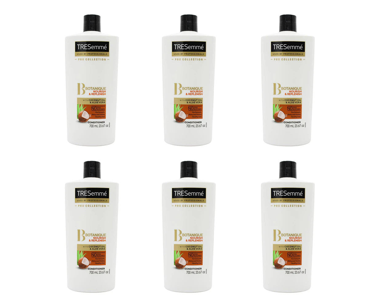 6x Tresemme 700ml Womens Botanique Nourish & Replenish Hair Care Conditioner