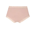 3 x Womens Jockey Parisienne Bamboo Full Brief Underwear Nude