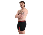 3 x Bonds Mens Chafe Off Trunks Black/Red Underwear