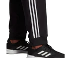 Adidas Mens Aeroready Essentials Tapered Cuff Woven 3-Stripes Black Pants Polyester