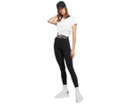 Womens Calvin Klein Black Slim Fit Pull On High Rise Leggings