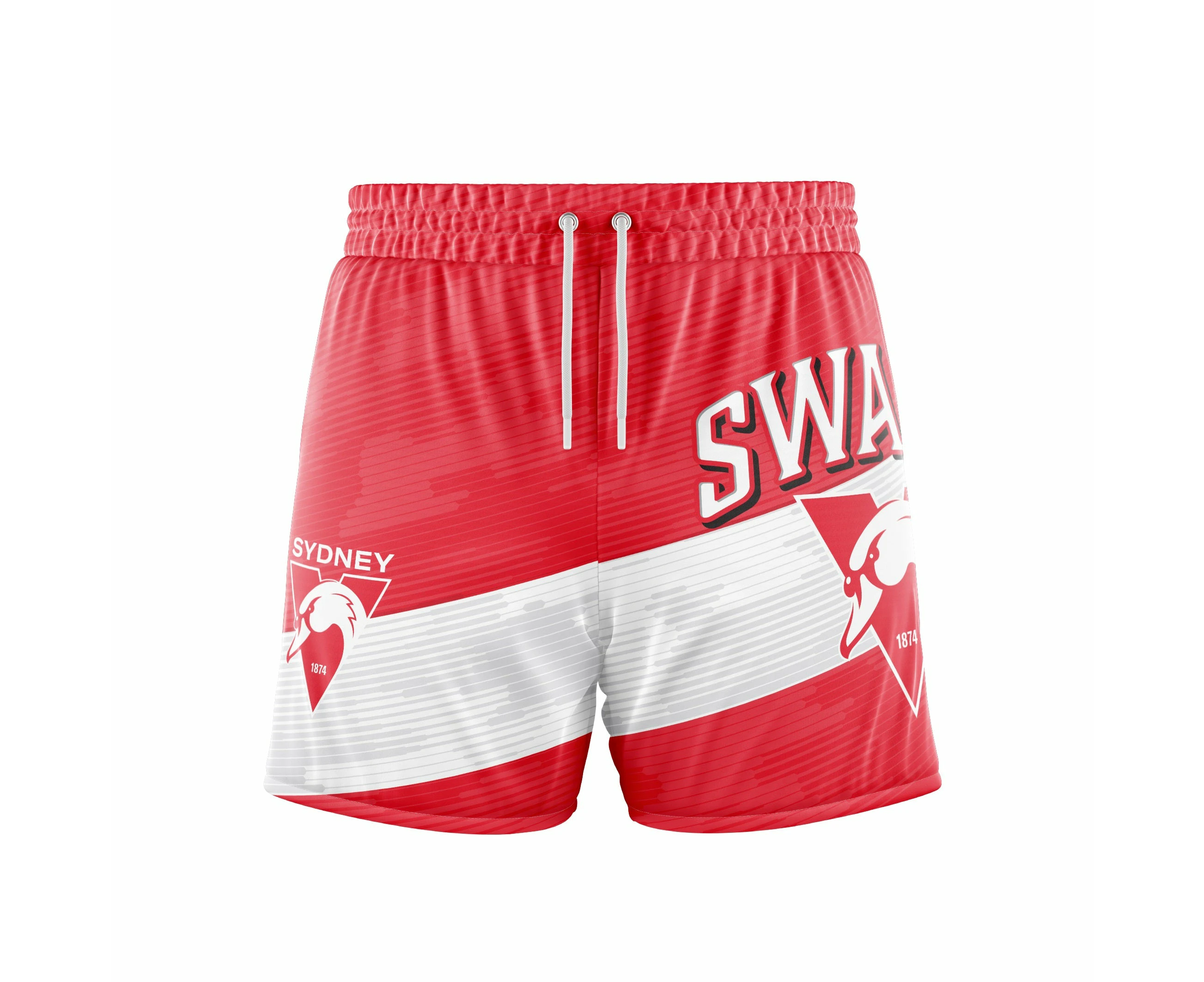 Sydney Swans AFL Footy Junior Youths Kids Barrel Boardies Board Shorts