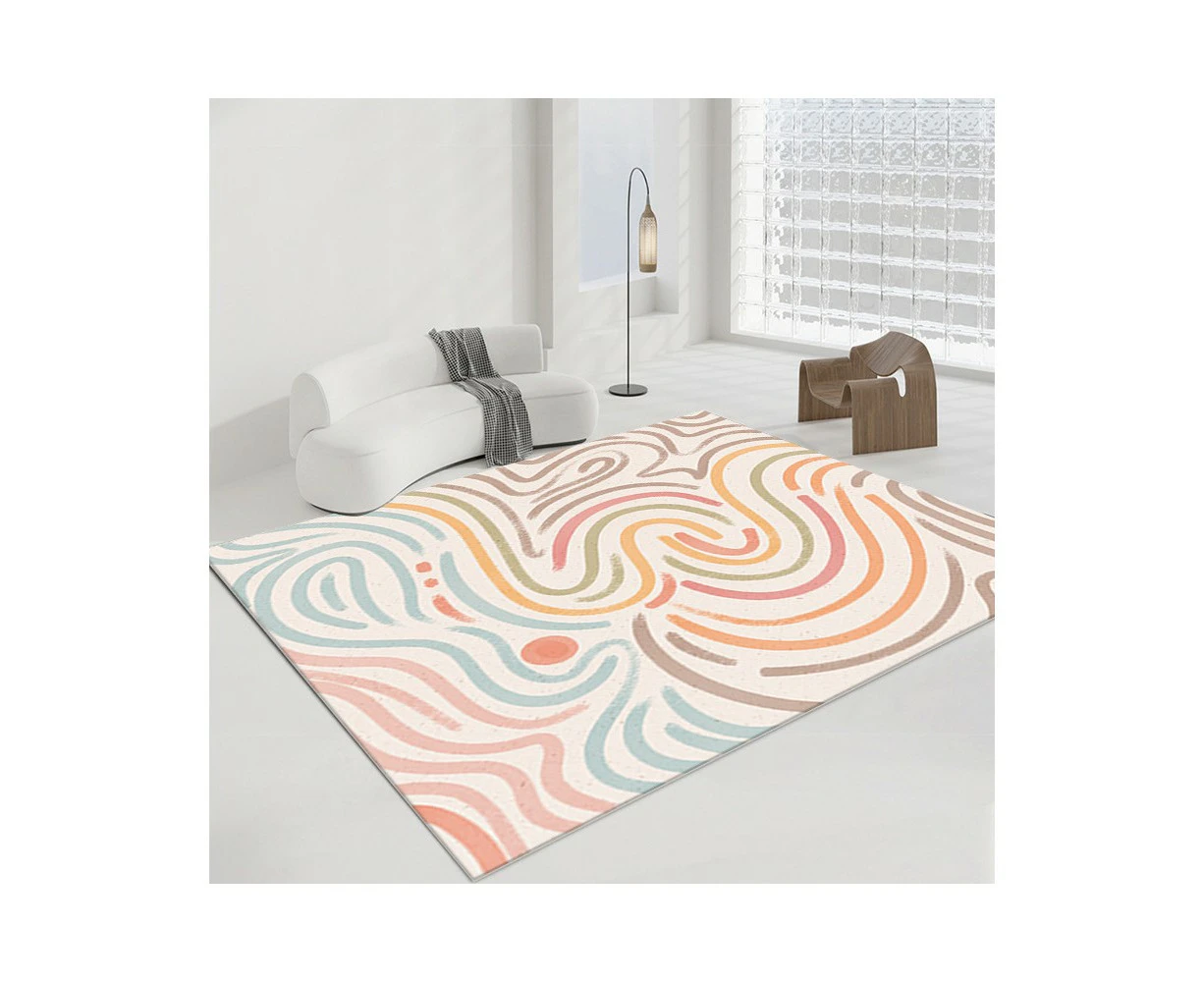 Cute Rainbow Non-Slip Soft Area Carpet Runner Rugs Carpets Indoor Outdoor Home Decor for Living Room Bedroom Kids Room-Rainbow-6