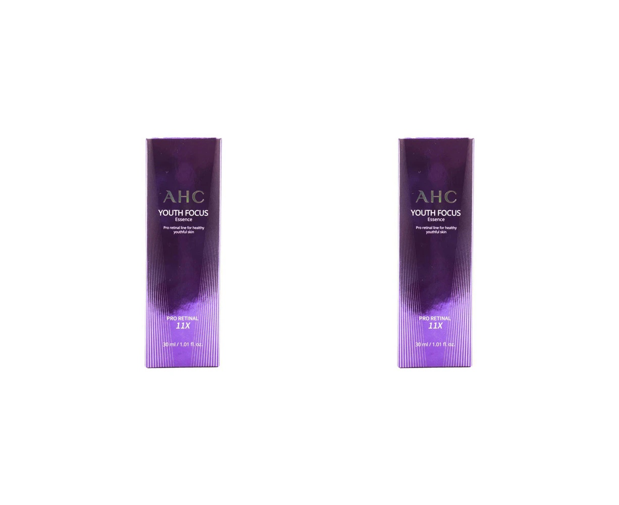 2x AHC 30ml Youth Focus Essence Pro Retinal Brightening Hydrating Skin Care