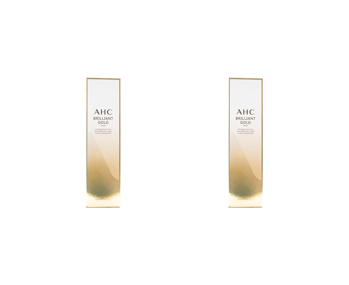 2x AHC 140ml Brilliant Gold Toner Hydrating Brightening Care For All Skin Types