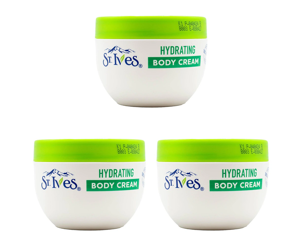 3x St Ives 300ml Body Cream Hydrating Avocado & Vitamin E Moisturising Skin Care