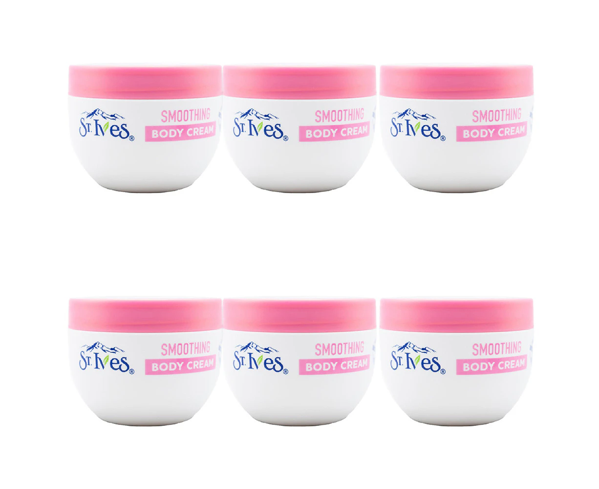 6x St Ives 300ml Body Cream Smoothing Rose Water & Argan Oil Hydrating Skin Care