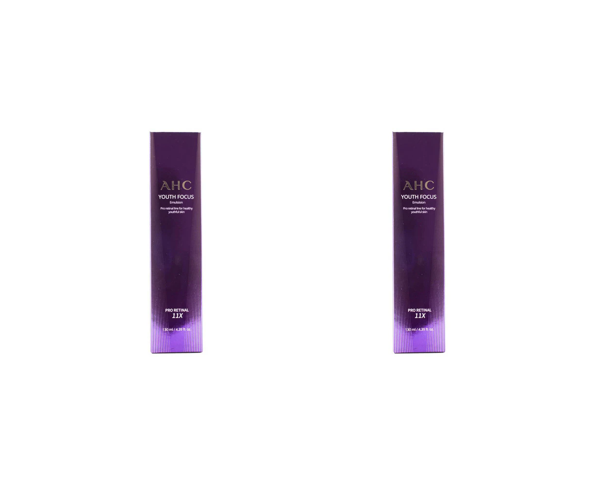 2x AHC 130ml Youth Focus Emulsion Anti-Ageing Sensitive Skin Care Moisturiser