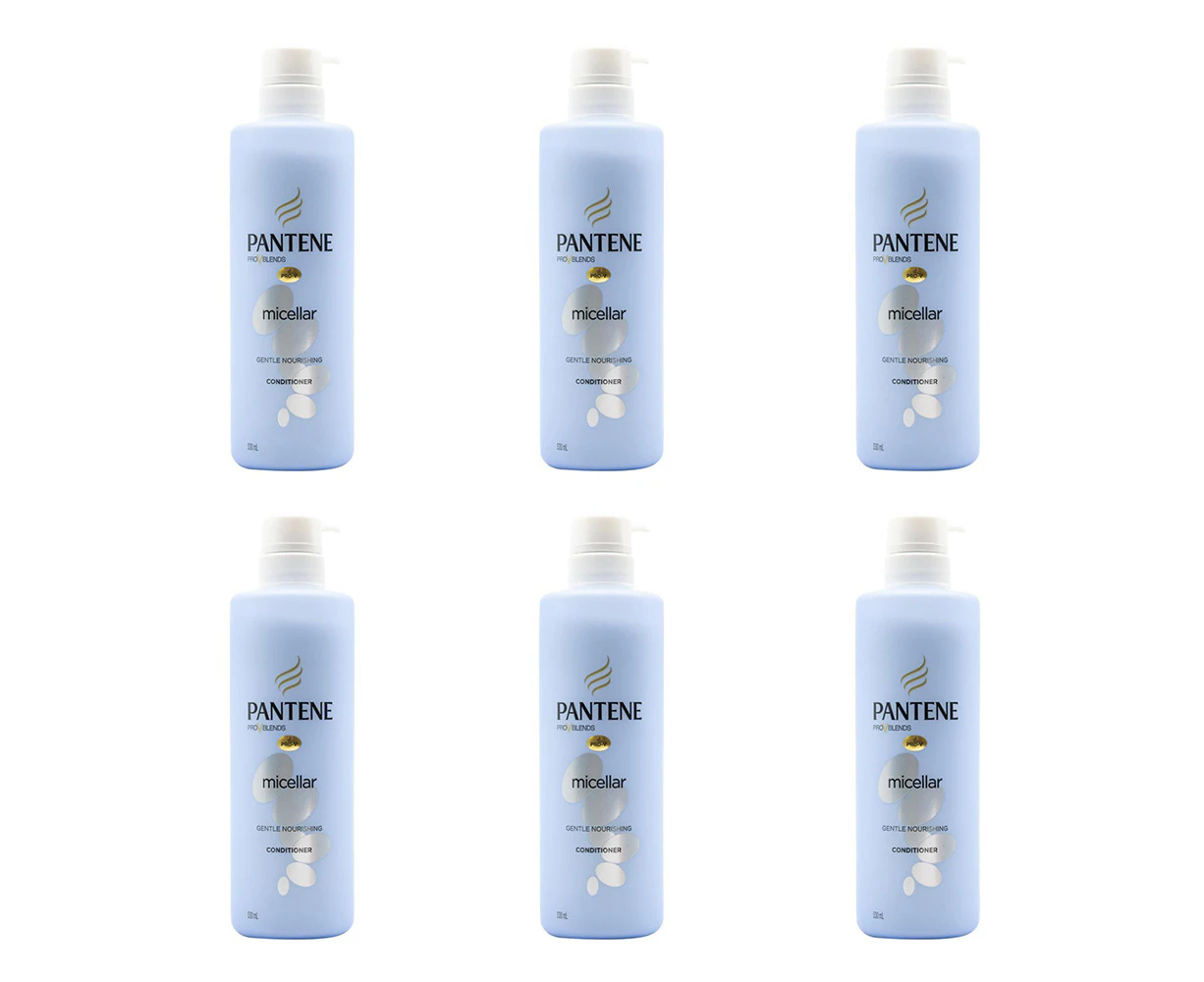 6x Pantene 530ml Pro V Blends Micellar Gentle Nourishing Conditioner Hair Care