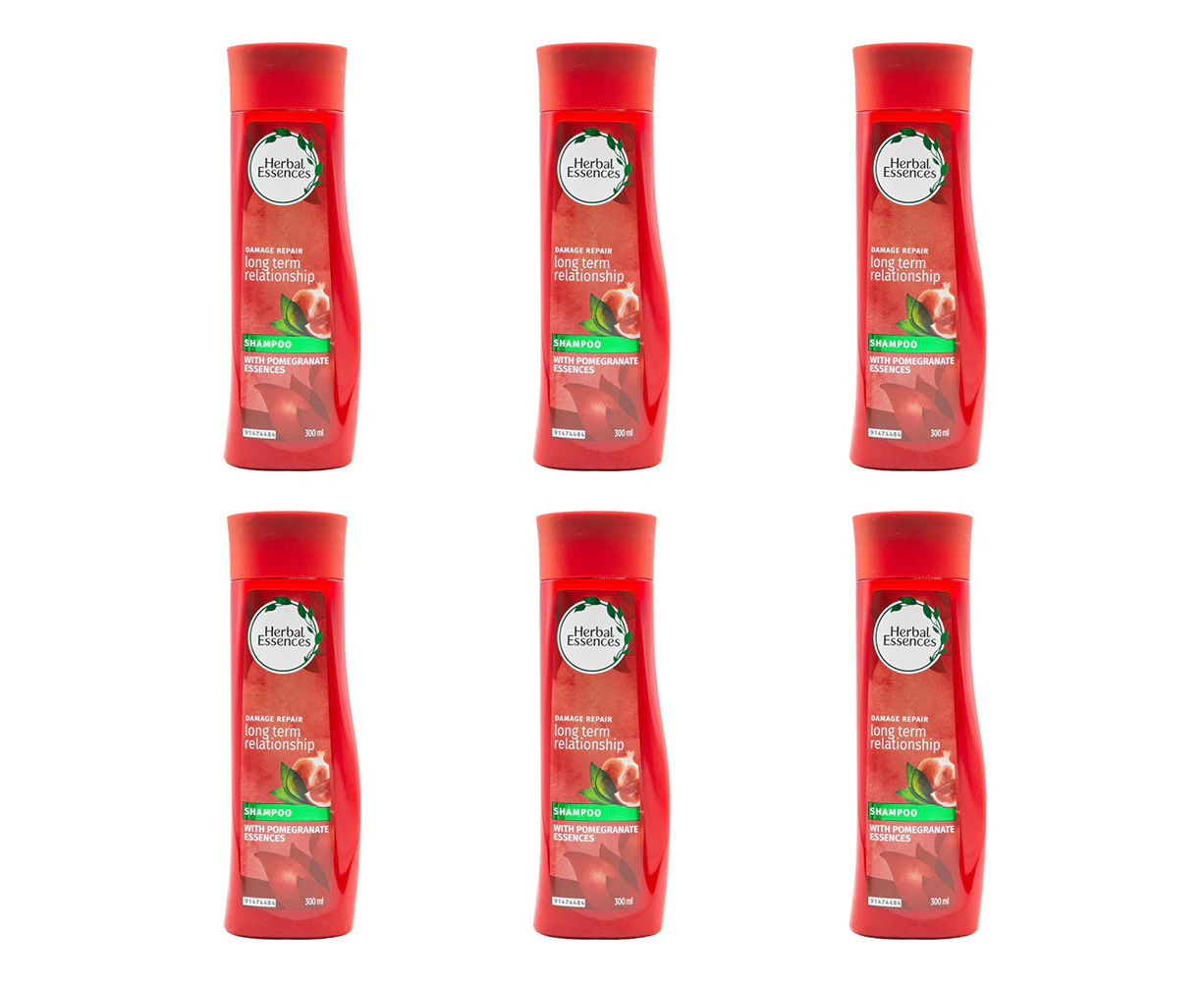 6x Herbal Essences 300ml Shampoo Care Long Term Relationship For All Hair Types