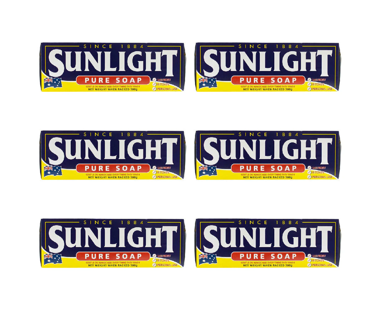 24pc Sunlight 500g Pure Bar Soap For Laundry/Kitchen/Hand Wash Skin Cleanser