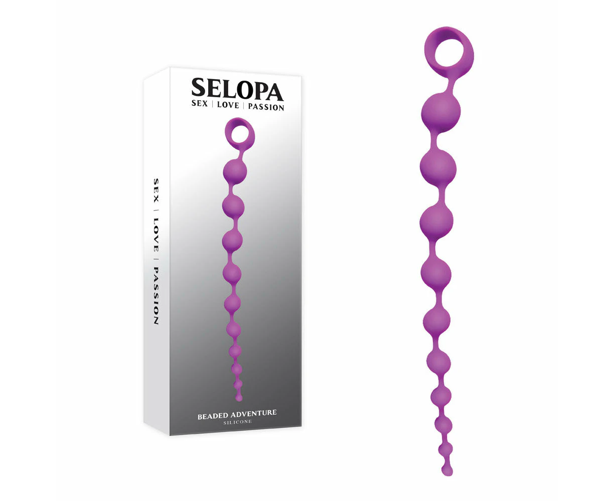 Selopa BEADED ADVENTURE - Purple 35.5 cm Anal Beads