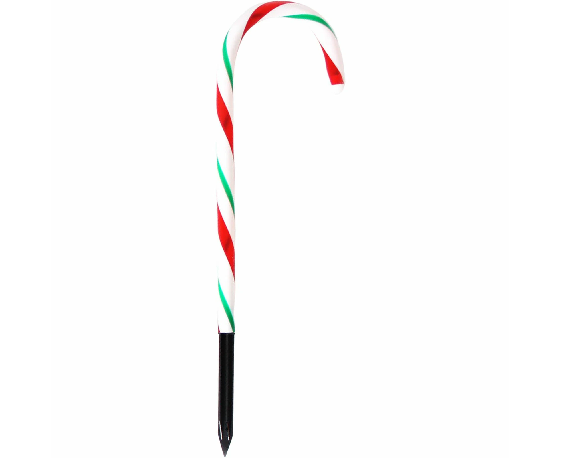 Red & Green Candy Cane Christmas Yard Stake