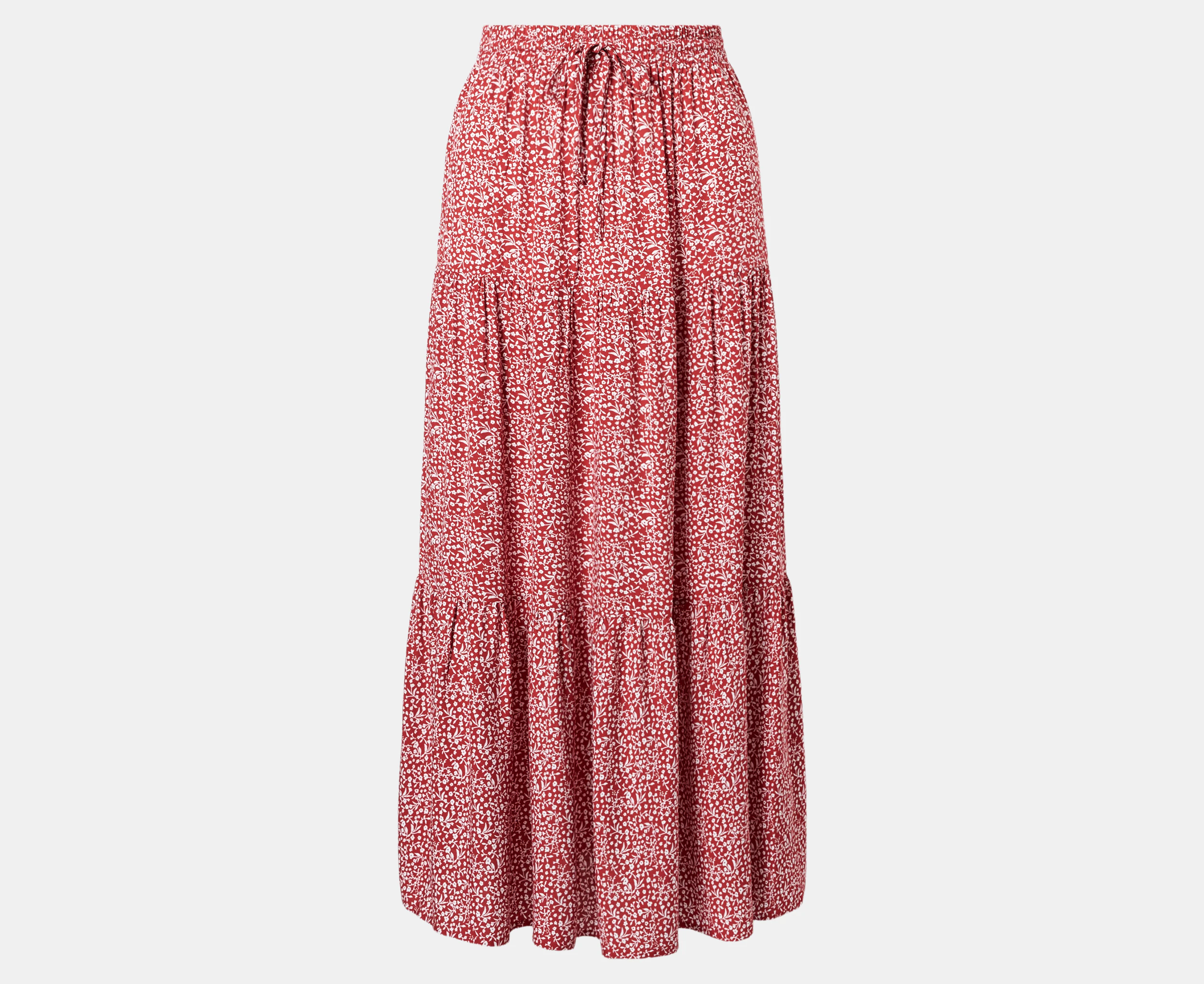 All About Eve Women's Holly Maxi Skirt - Red/White