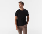 Calvin Klein Men's Solid Liquid Touch Crewneck Tee / T-Shirt / Tshirt - Black Beauty