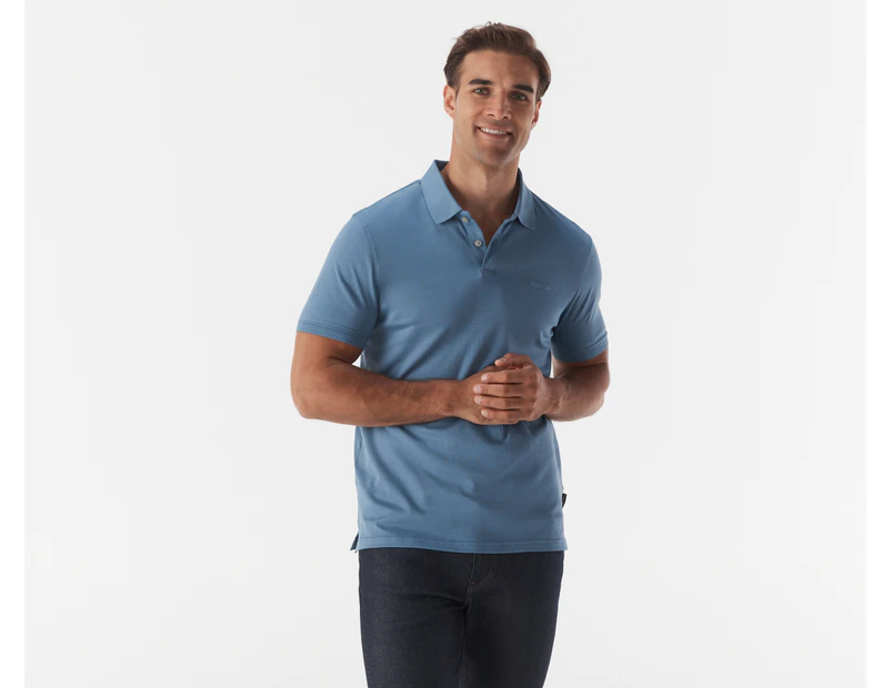 Calvin Klein Men's Solid Liquid Touch Polo Shirt - Coronet Blue