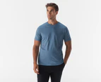 Calvin Klein Men's Solid Liquid Touch Crewneck Tee / T-Shirt / Tshirt - Coronet Blue