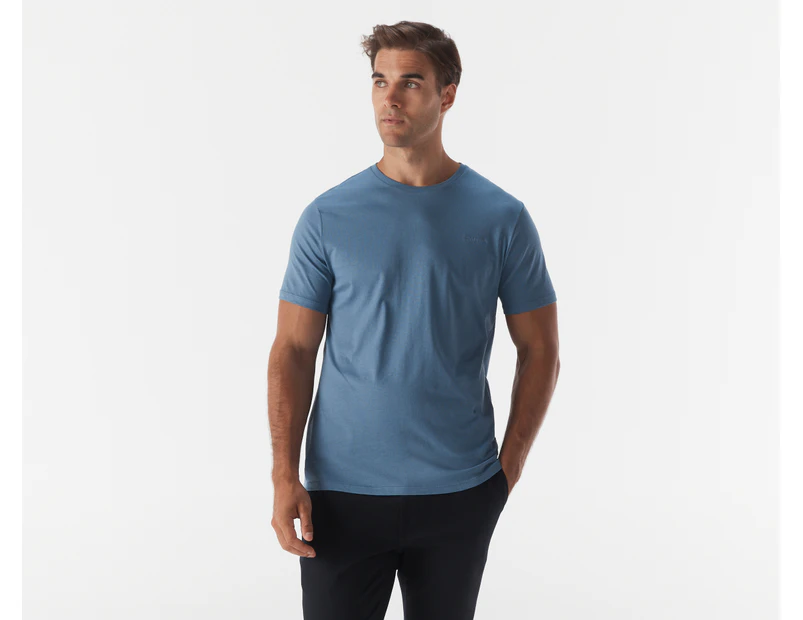 Calvin Klein Men's Solid Liquid Touch Crewneck Tee / T-Shirt / Tshirt - Coronet Blue