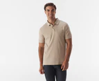 Calvin Klein Men's Solid Liquid Touch Polo Shirt - White Pepper