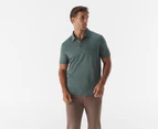 Calvin Klein Men's Solid Liquid Touch Polo Shirt - Dark Forest