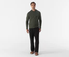 Hugo Boss Men's Long Sleeve Hooded Shirt - Dark Green