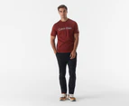 Calvin Klein Men's Travelling Logo Crewneck Tee / T-Shirt / Tshirt - Syrah