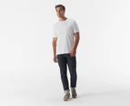 Calvin Klein Men's Solid Liquid Touch Crewneck Tee / T-Shirt / Tshirt - Brilliant White