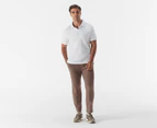 Calvin Klein Men's Solid Liquid Touch Polo Shirt - Brilliant White