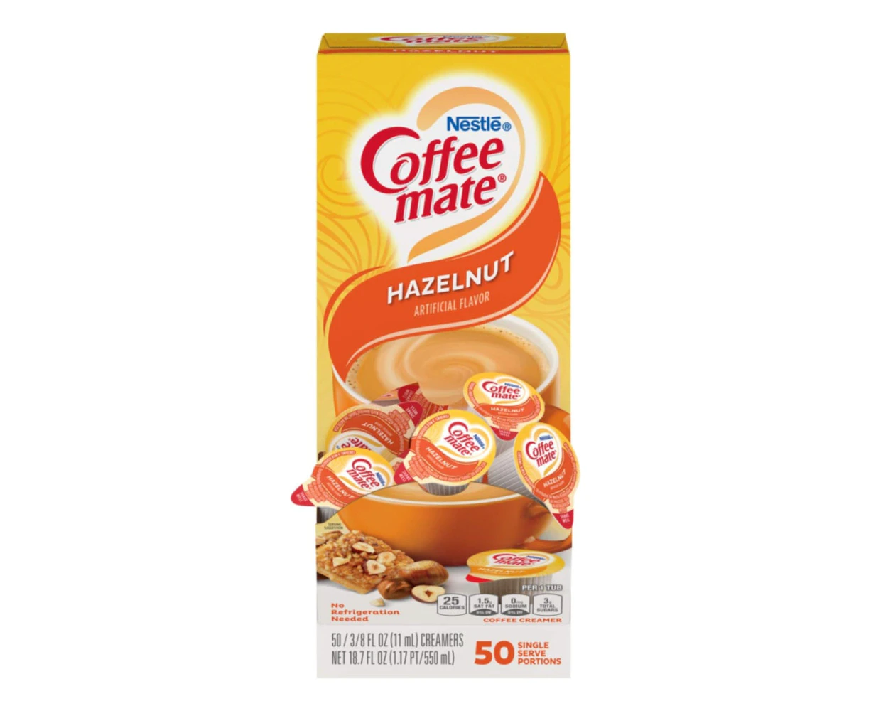 Nestle Coffee Mate Coffee Creamer Hazelnut 50 Single Serve