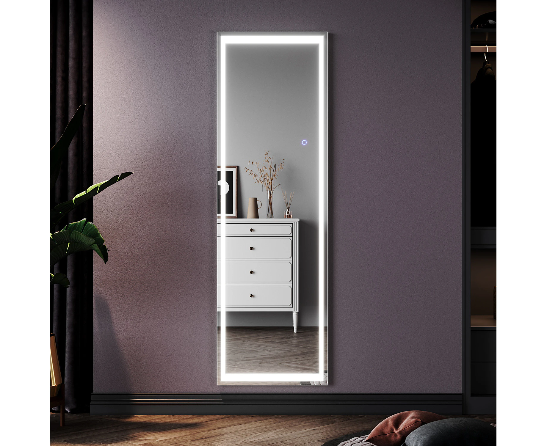 ELEGANT 1600x500mm Dressing Mirror Standing Floor/Wall Mounted Hanging Full Length