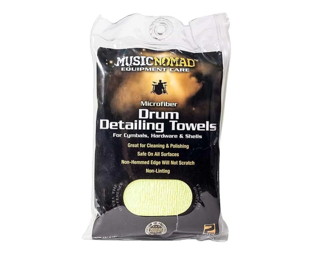 Music Nomad MN210 Microfiber Drum Detailing Towels - Twin Pack