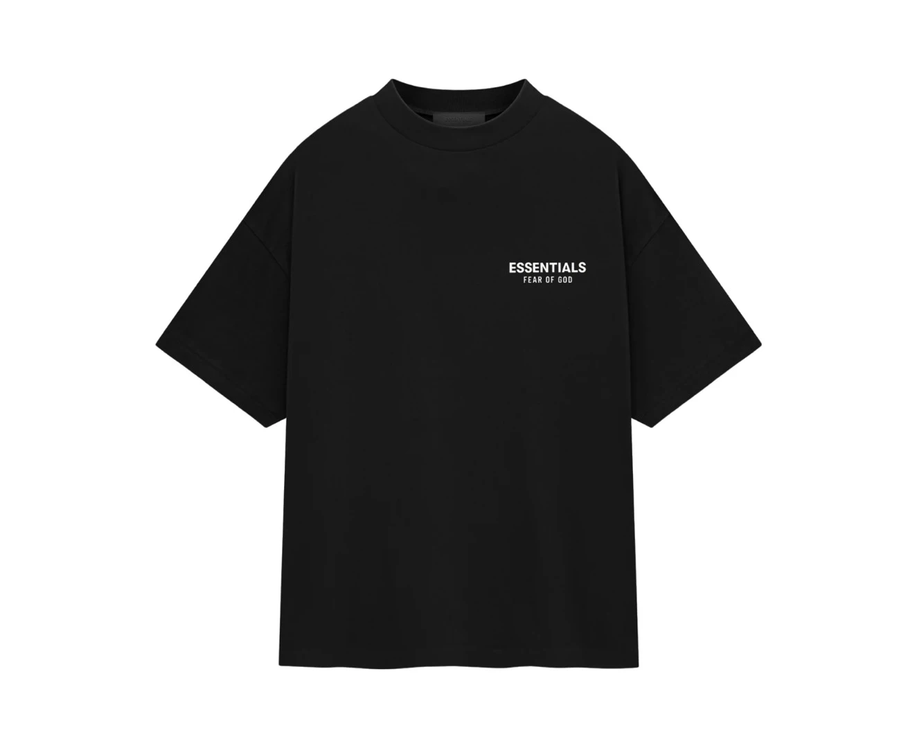 FEAR OF GOD ESSENTIALS Jersey Crewneck T-Shirt - Black (Holiday 2024)