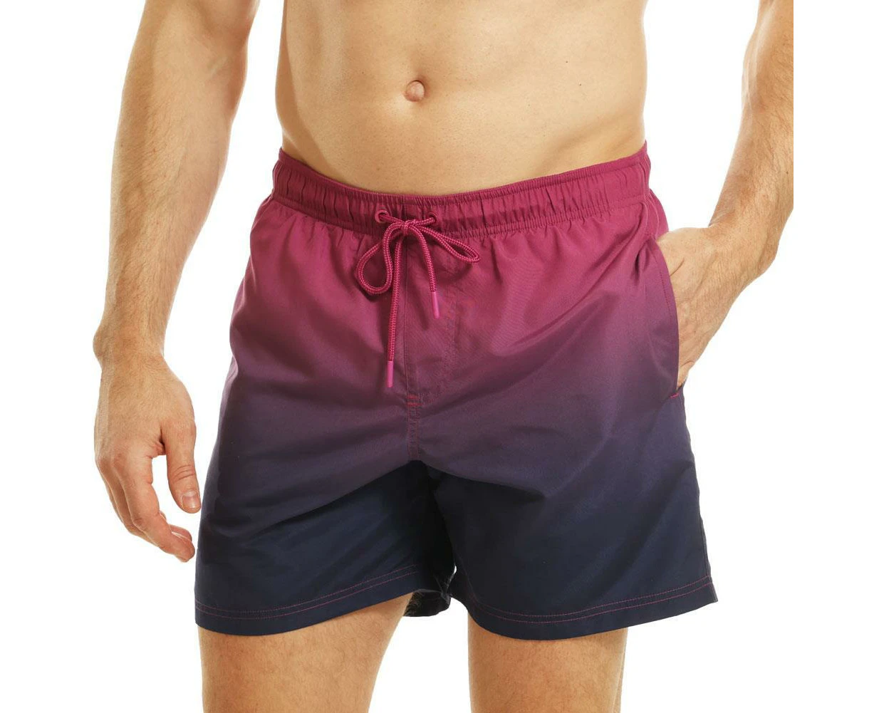 RIPT Essentials Mens Dip Dye Swim Shorts (Pink) - PB294