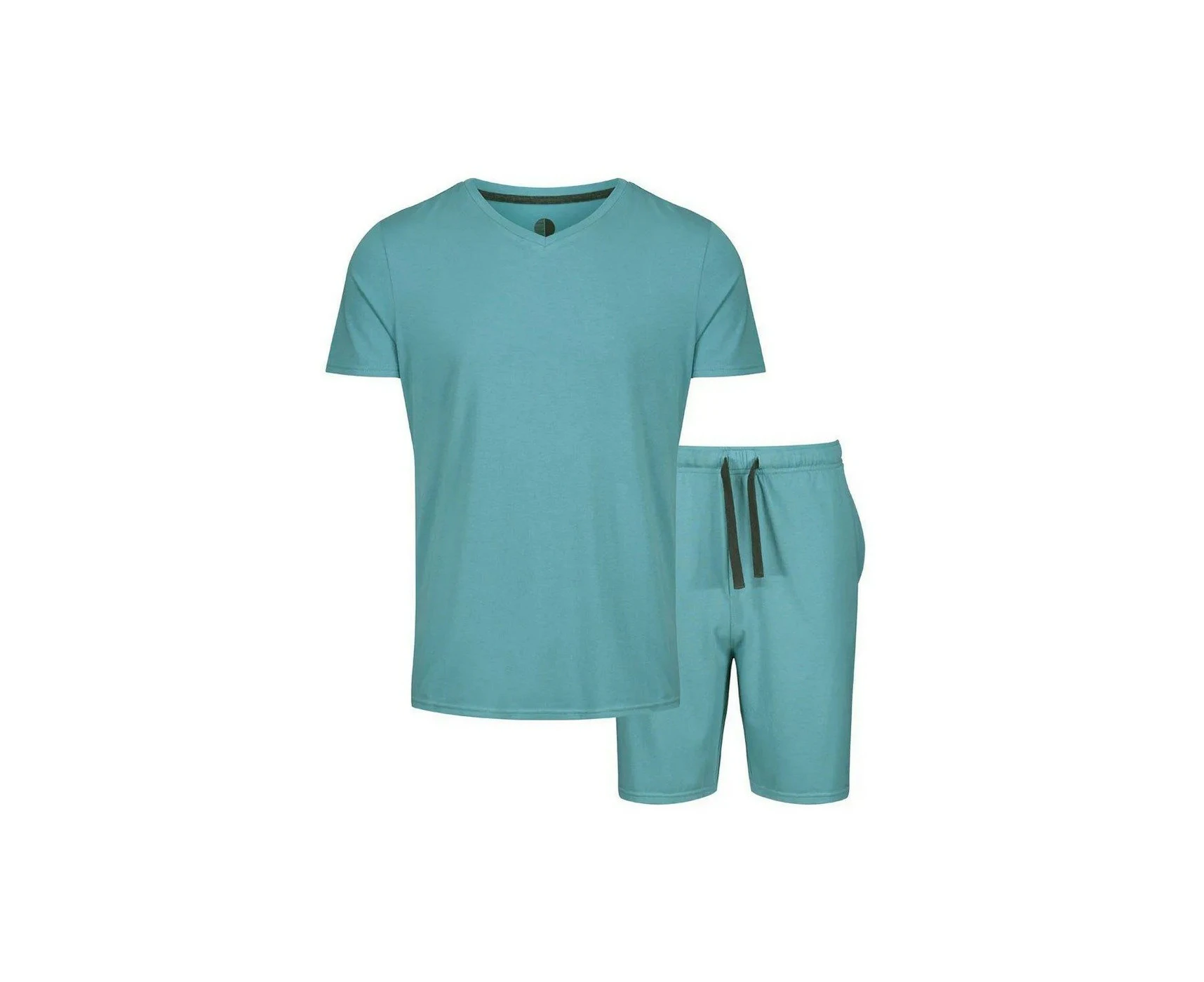 Light And Shade Mens Classic V Neck Pyjama Set (Blue) - PB295