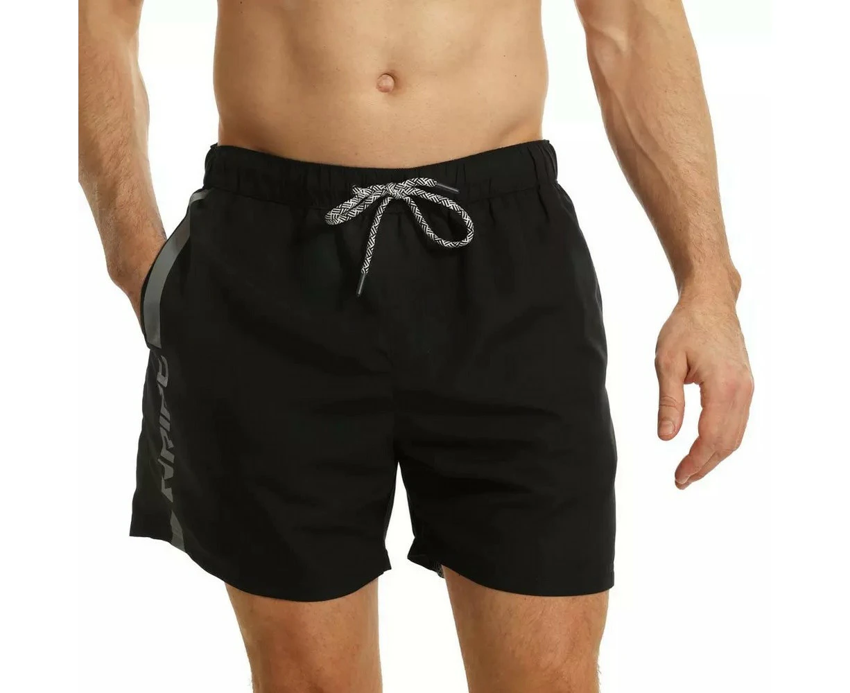 RIPT Essentials Mens Swim Shorts (Black/Grey) - PB170