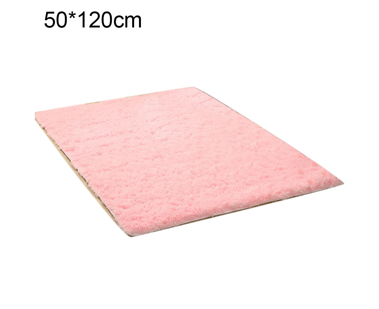 Non-slip Soft Living Room Shaggy Area Rug Fluffy Floor Mat Pad Carpet Cushion - Pink