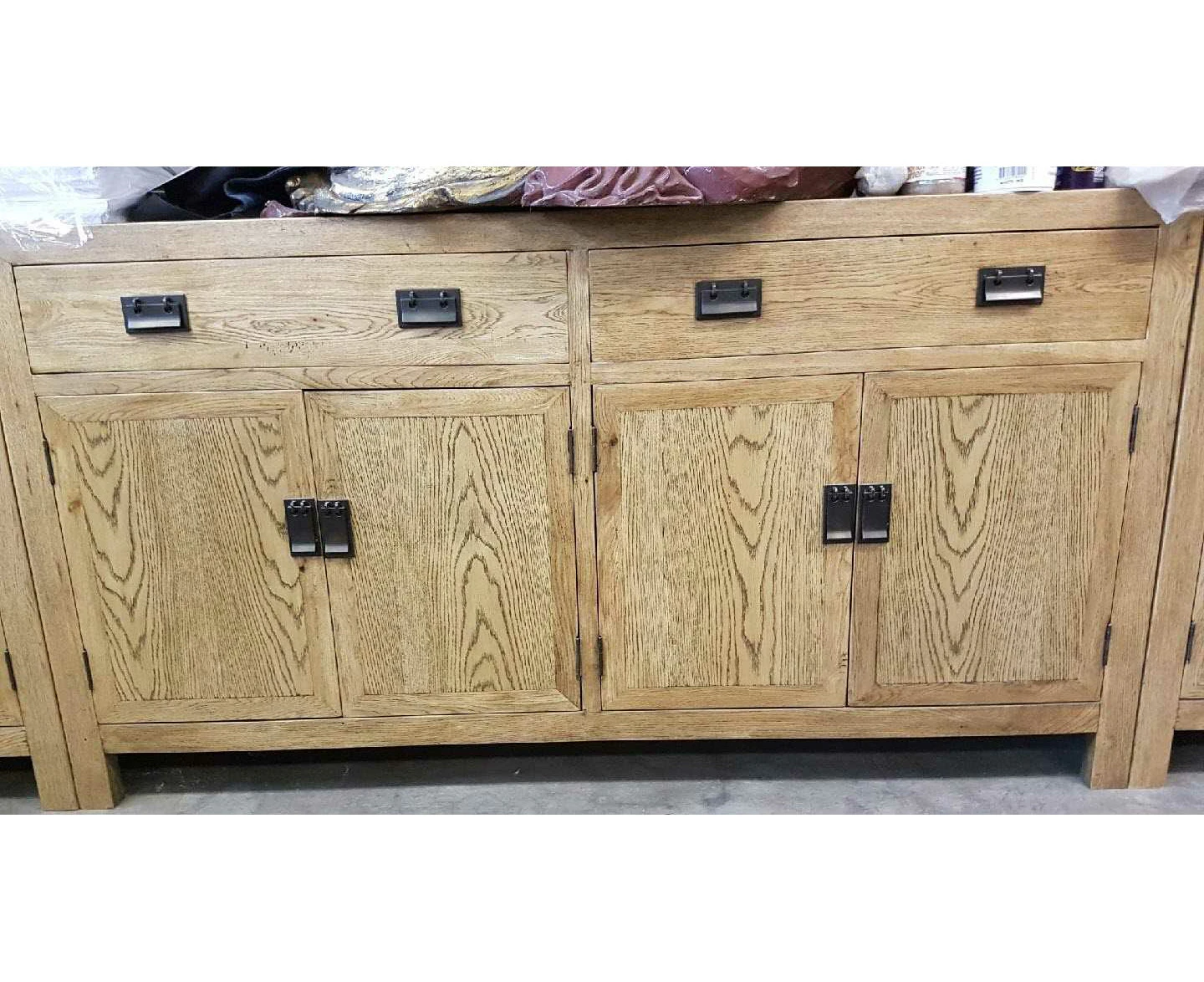 MF Solid Oak Timber 3 Drawer 6 Door Buffet