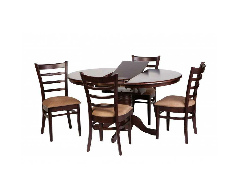 MA Jaguar Extendable Round Dining Table with 4 Chairs