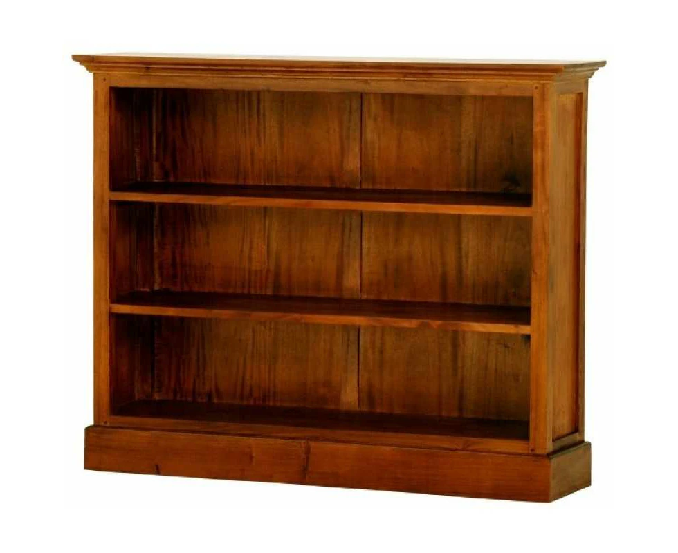 CT Tasmania Solid Timber Half Size Bookcase - Wide