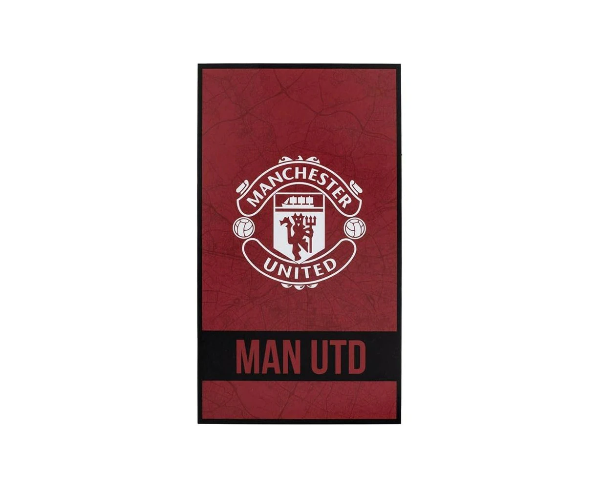 Manchester United FC Identity Beach Towel (Red/White/Black) - BS4627