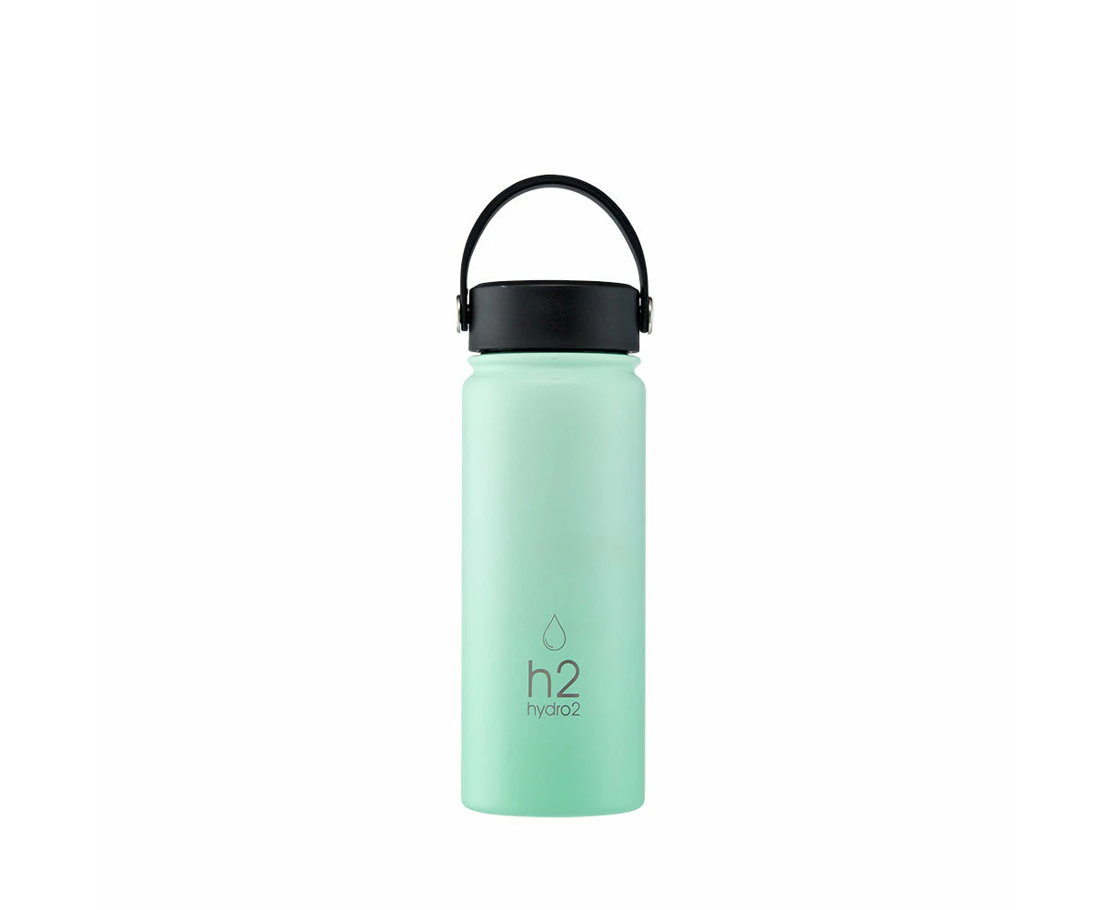 h2 hydro2 Flash Big Mouth Water Bottle 560ml - Moss