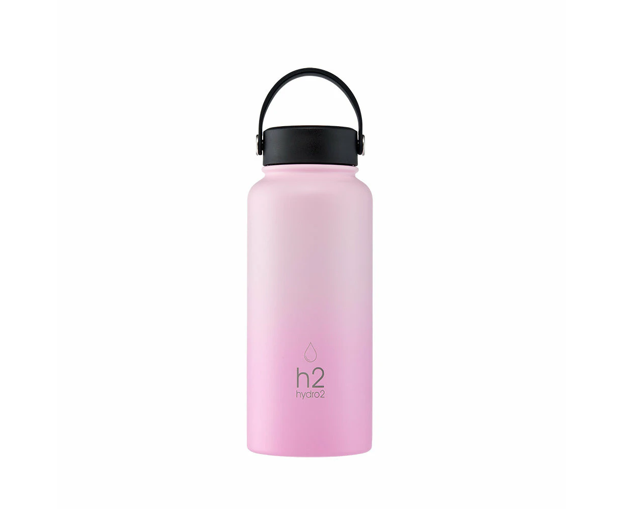 h2 hydro2 Flash Big Mouth Water Bottle 950ml - Rose