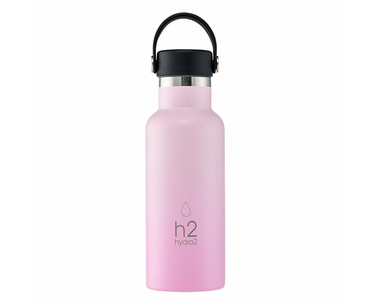 h2 hydro2 Flash Classic Water Bottle 500ml - Rose