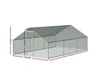 i.Pet Chicken Coop Cage 3x6x2m Galvanised Steel