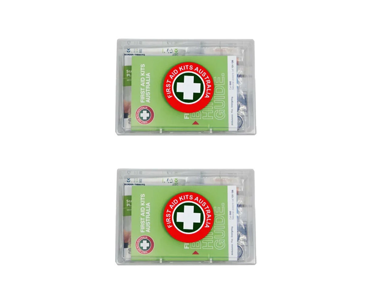 2x First Aid Kits Australia Portable Emergency Burn Medical First Aid Kit Small